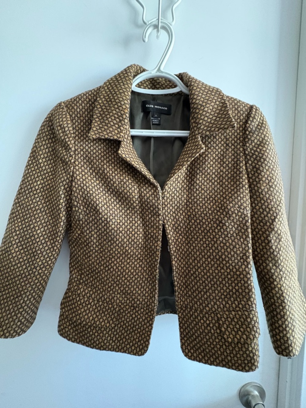 2 Piece Suit Club Monaco Wool Tweed